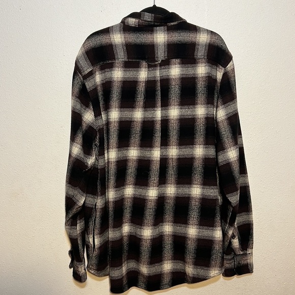 ORVIS Mens Big Bear Heavy Weight Flannel Plaid Button Down Shacket Jacket XXL - Picture 5 of 15
